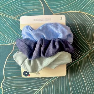 Hidden zipper scrunchie set